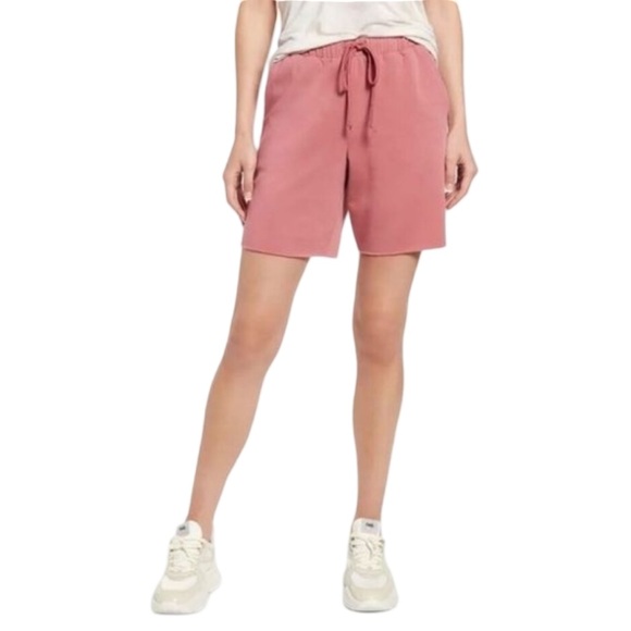 NWT Treasure & Bond Raw Hem Shorts. PINK MAUVE. 1X=18W - Picture 6 of 8